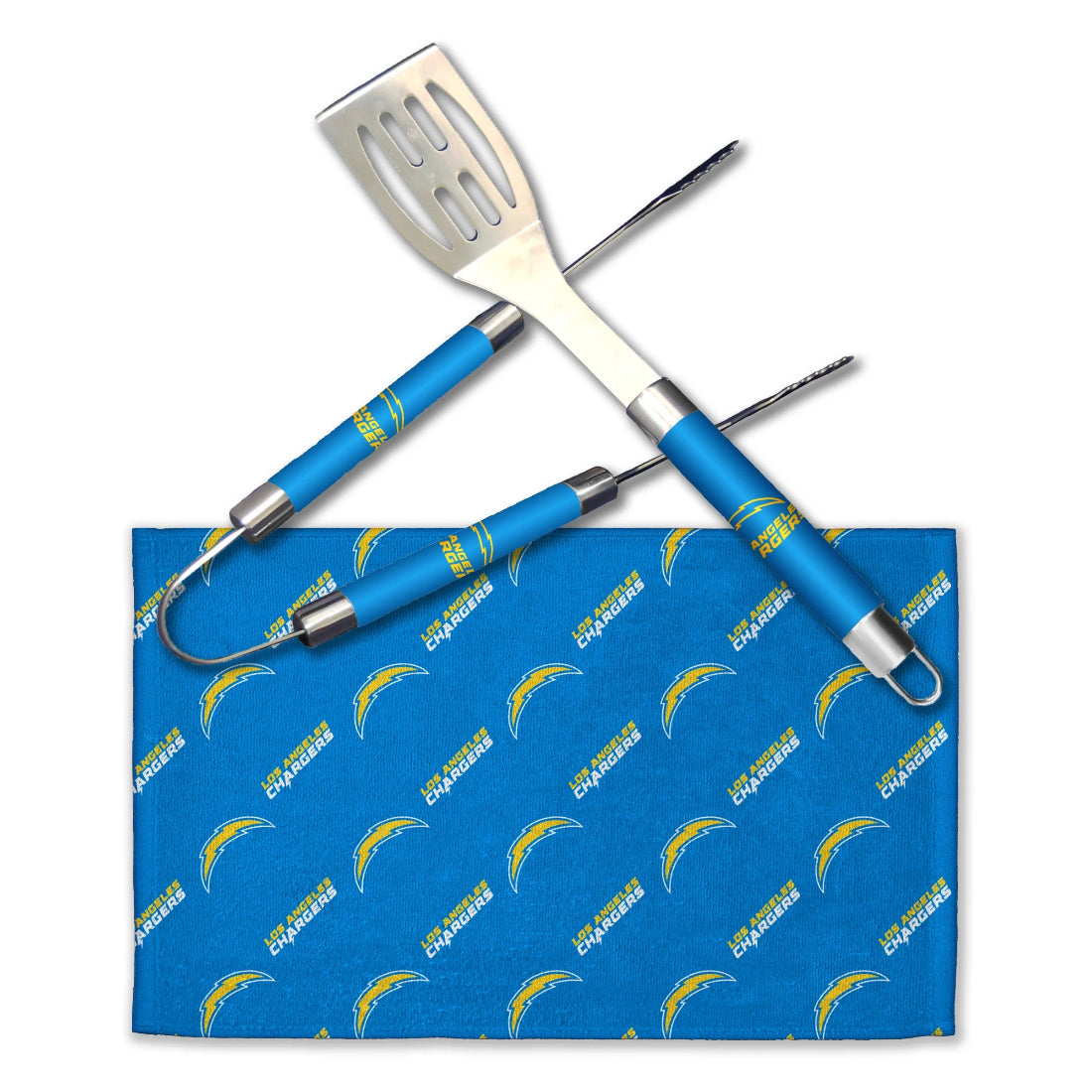Northwest NFL Los Angeles Chargers BBQ Grill Utensil Set