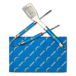 Northwest NFL Los Angeles Chargers BBQ Grill Utensil Set