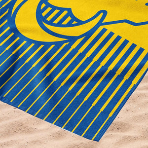 Northwest NFL Los Angeles Rams 36x72 Jacquard Beach Towel blue/yellow