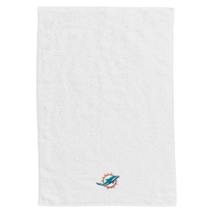 Northwest NFL Miami Dolphins 2 Piece 16x26 Hand Towel Set white