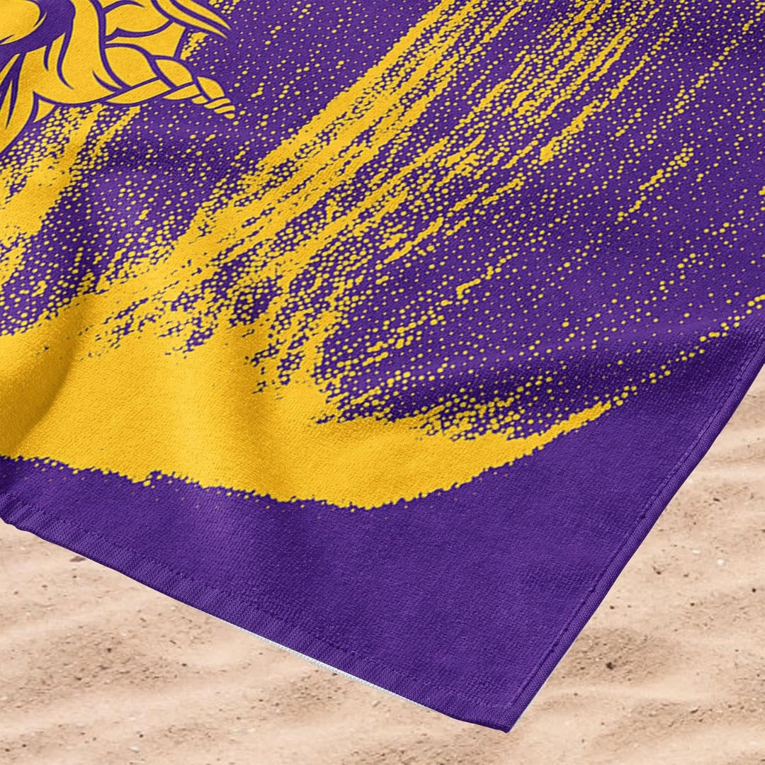 Northwest NFL Minnesota Vikings 30x60 Microfiber Beach Towel purple/yellow