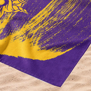 Northwest NFL Minnesota Vikings 30x60 Microfiber Beach Towel purple/yellow