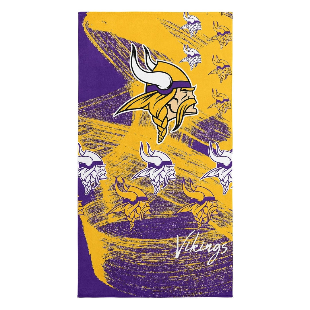Northwest NFL Minnesota Vikings 30x60 Microfiber Beach Towel purple/yellow