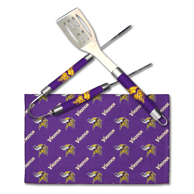 Northwest NFL Minnesota Vikings BBQ Grill Utensil Set