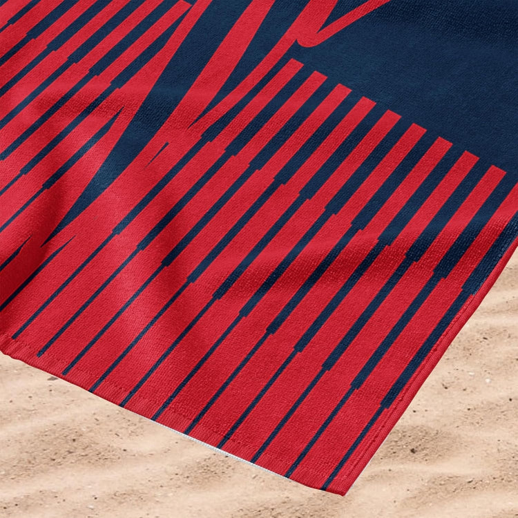 Northwest NFL New England Patriots 36x72 Jacquard Beach Towel red/navy