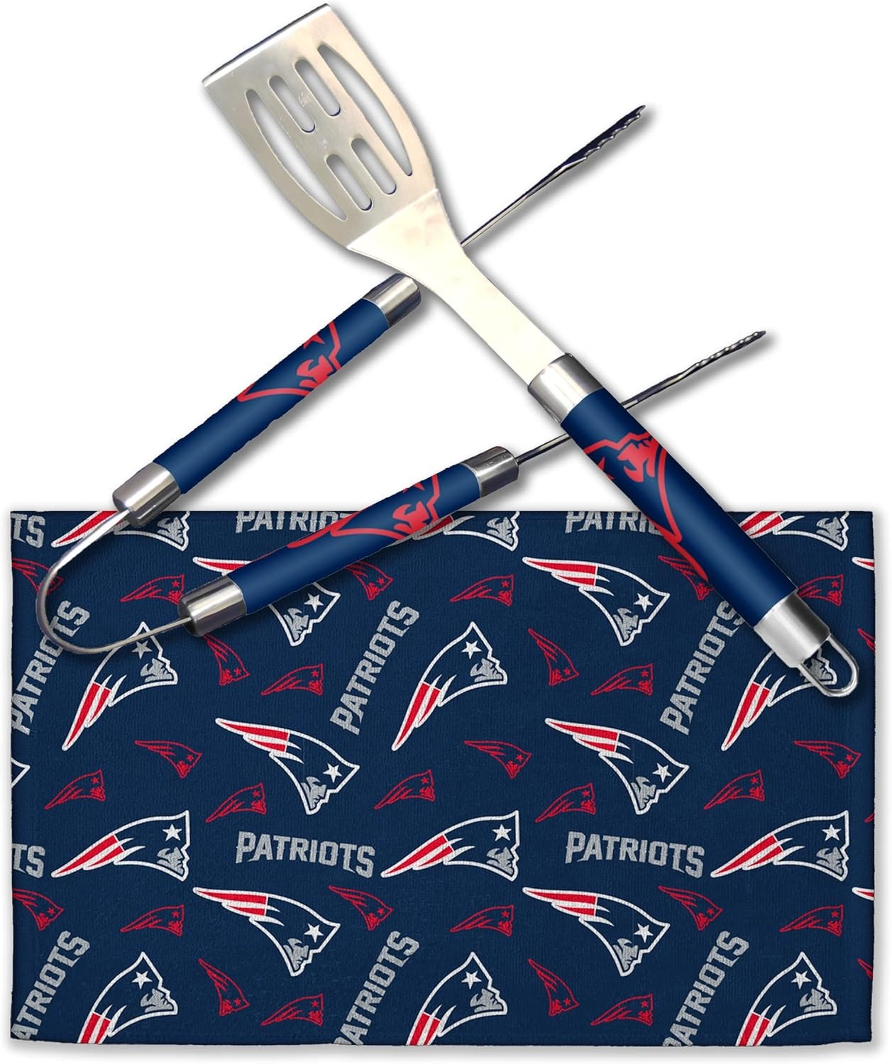 Northwest NFL New England Patriots BBQ Grill Utensil Set
