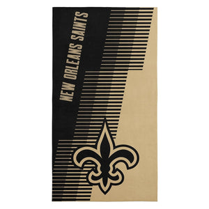 Northwest NFL New Orleans Saints 36x72 Jacquard Beach Towel black/beige  