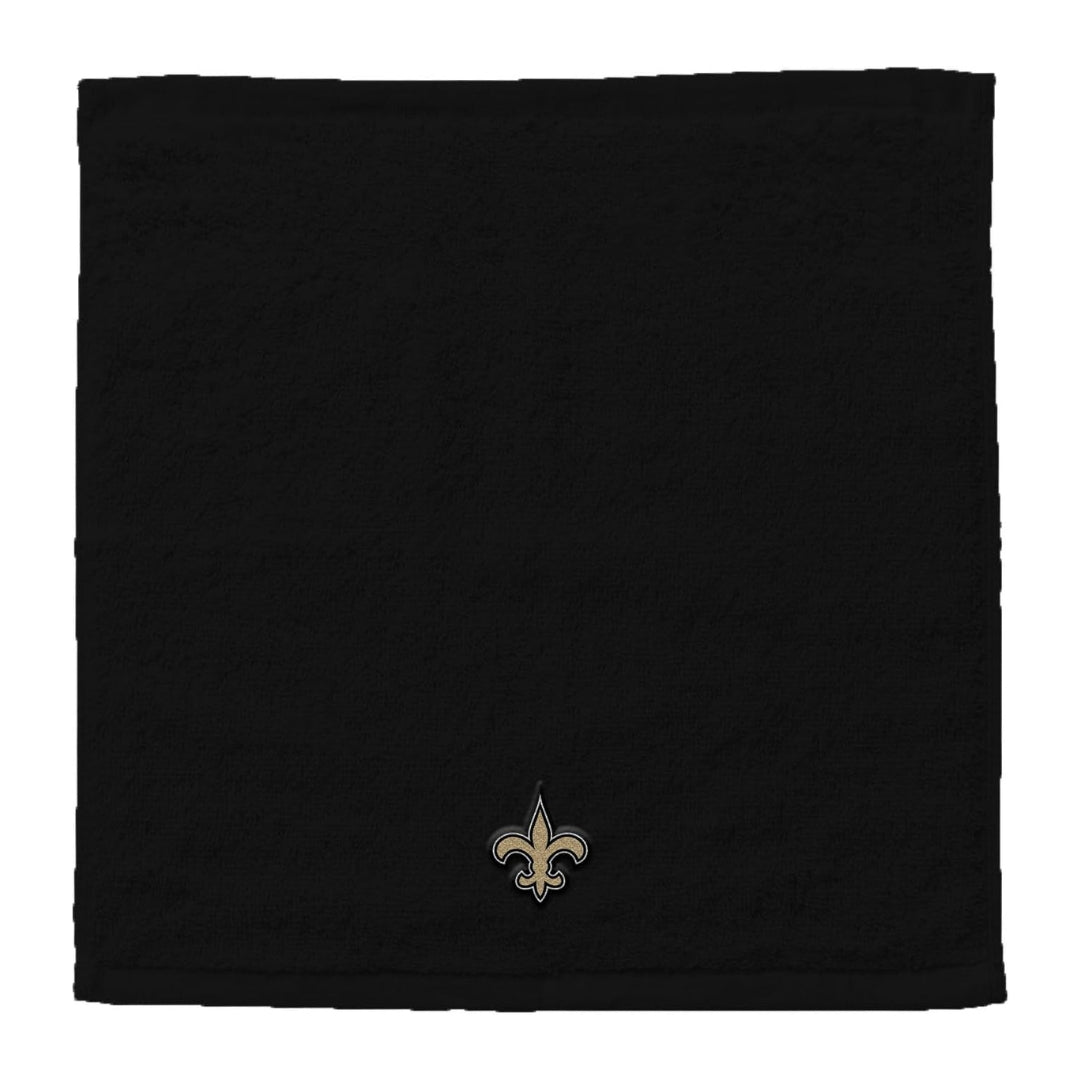 Northwest NFL New Orleans Saints 4 Piece 12x12 Wash Cloth Set black
