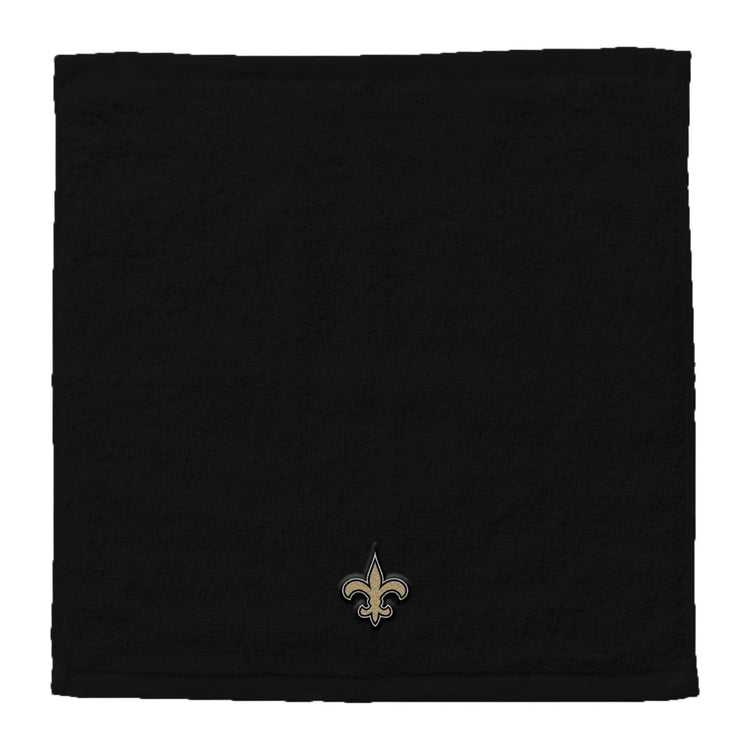 Northwest NFL New Orleans Saints 4 Piece 12x12 Wash Cloth Set black