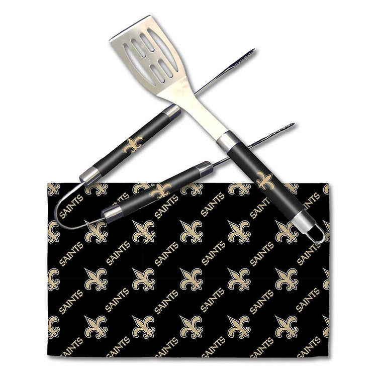 Northwest NFL New Orleans Saints BBQ Grill Utensil Set