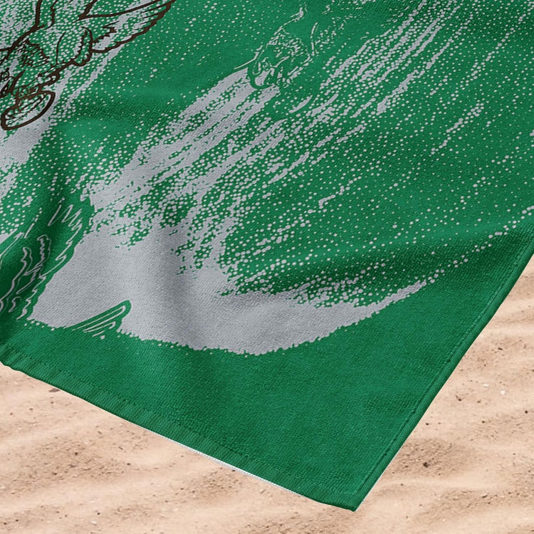 Northwest NFL Philadelphia Eagles 30x60 Microfiber Beach Towel grey/green