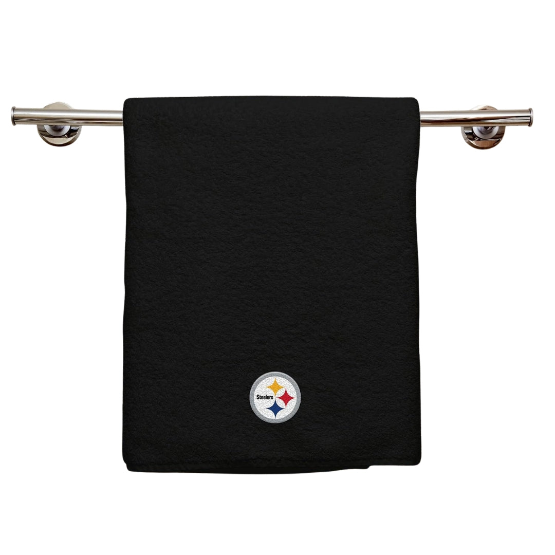 Northwest NFL Pittsburgh Steelers 2 Piece 16x26 Hand Towel Set black