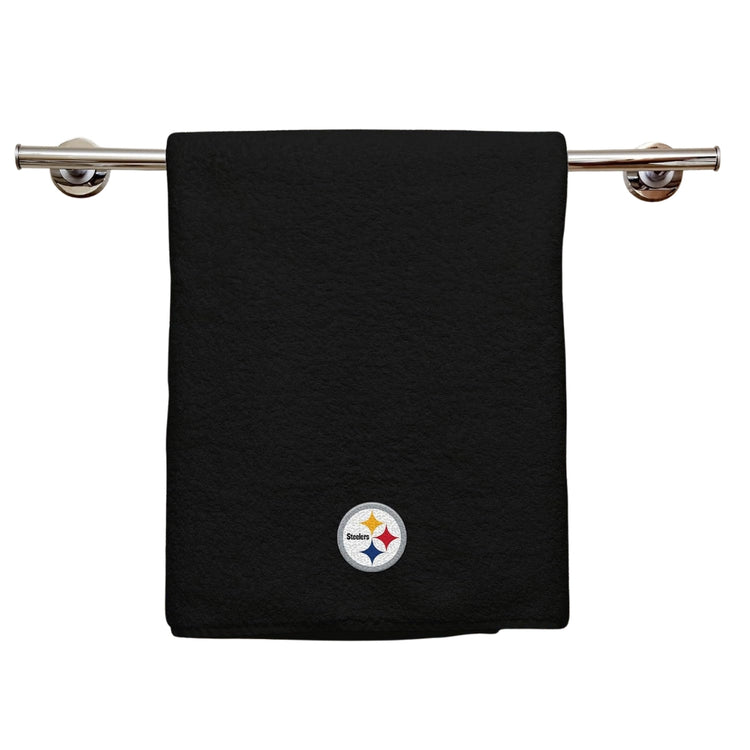 Northwest NFL Pittsburgh Steelers 2 Piece 16x26 Hand Towel Set black
