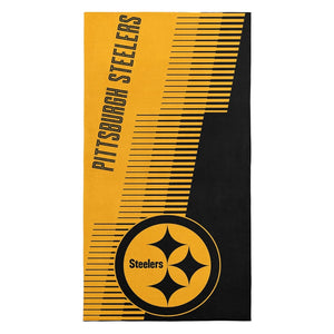 Northwest NFL Pittsburgh Steelers 36x72 Jacquard Beach Towel yellow/black
