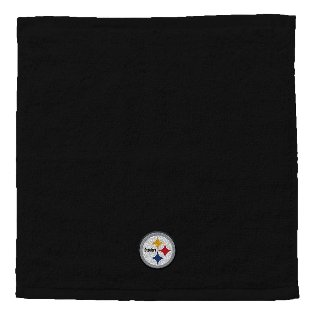 Northwest NFL Pittsburgh Steelers 4 Piece 12x12 Wash Cloth Set black