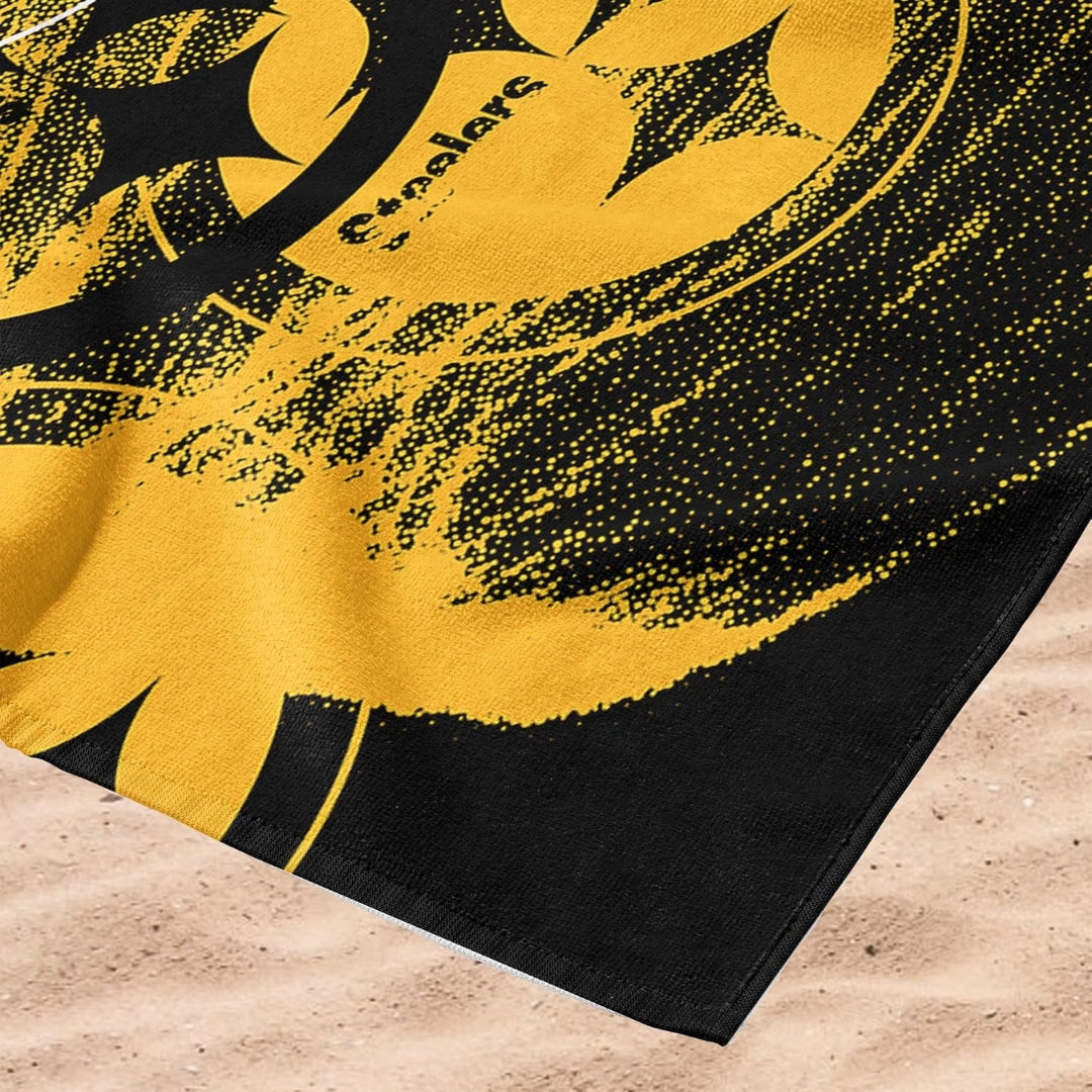 Northwest NFL Pittsburgh Steelers 40x72 Microfiber Beach Towel yellow/black