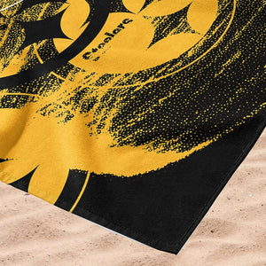 Northwest NFL Pittsburgh Steelers 40x72 Microfiber Beach Towel yellow/black