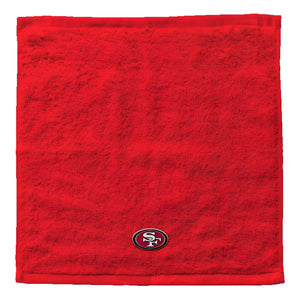 Northwest NFL San Francisco 49ers 4 Piece 12x12 Wash Cloth Set red