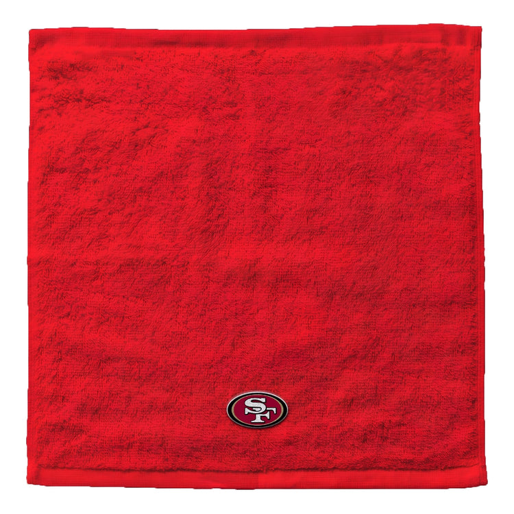 Northwest NFL San Francisco 49ers 4 Piece 12x12 Wash Cloth Set red