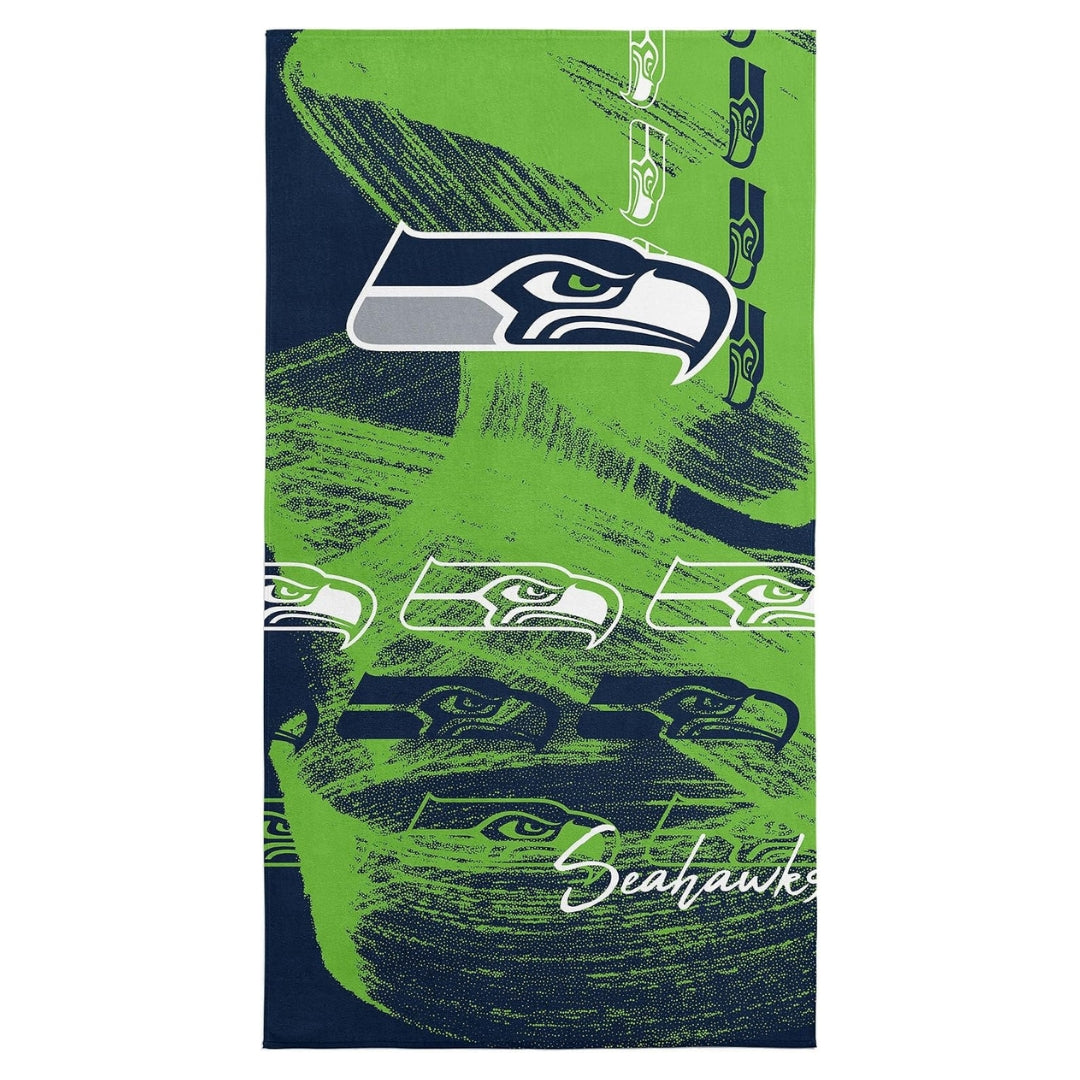 Northwest Seattle Seahawks 30x60 Microfiber Beach Towel green/blue
