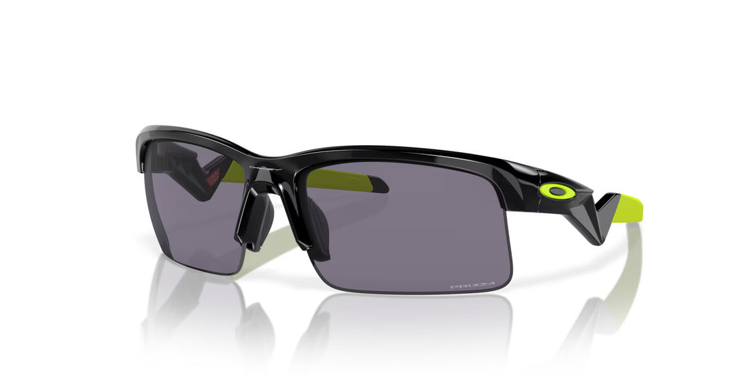 OAKLEY Capacitor Youth Sunglasses Polished Black/Prizm Grey Injected