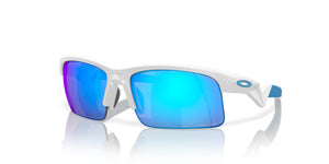 OAKLEY Capacitor Youth Sunglasses Polished White/Prizm Sapphire Injected