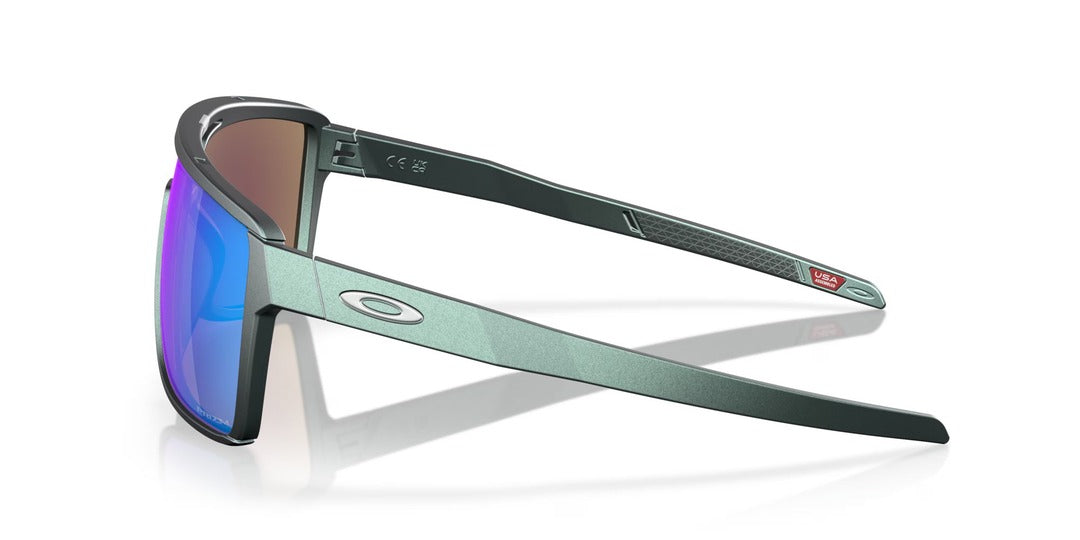 OAKLEY Castel Sunglasses Matte Silver Blue/Prizm Sapphire Injected