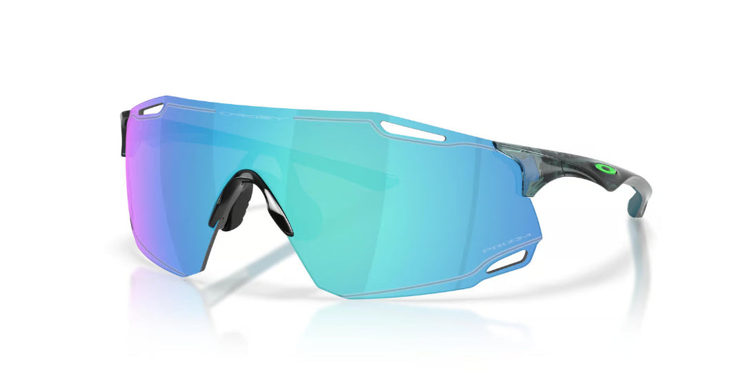 Oakley Cybr Dyno Sunglasses Crystal Black/Prizm Sapphire blue