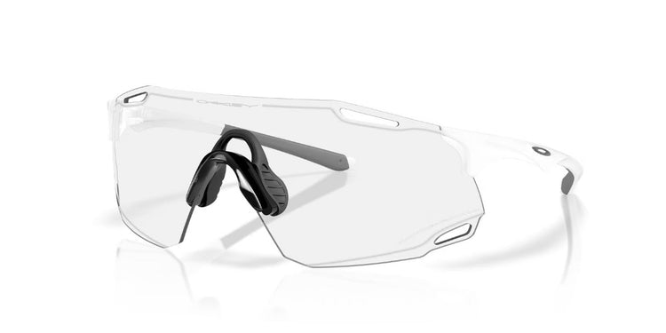Oakley Cybr Dyno Sunglasses Matte White/Clear Photochromic 50% Black