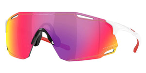Oakley Cybr Dyno Sunglasses polished white frame/ Prizm road injected