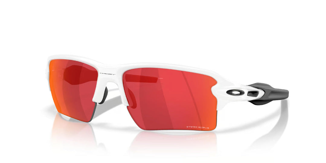 Oakley Flak 2.0 XXL Sunglasses Polished White/Prizm Field red