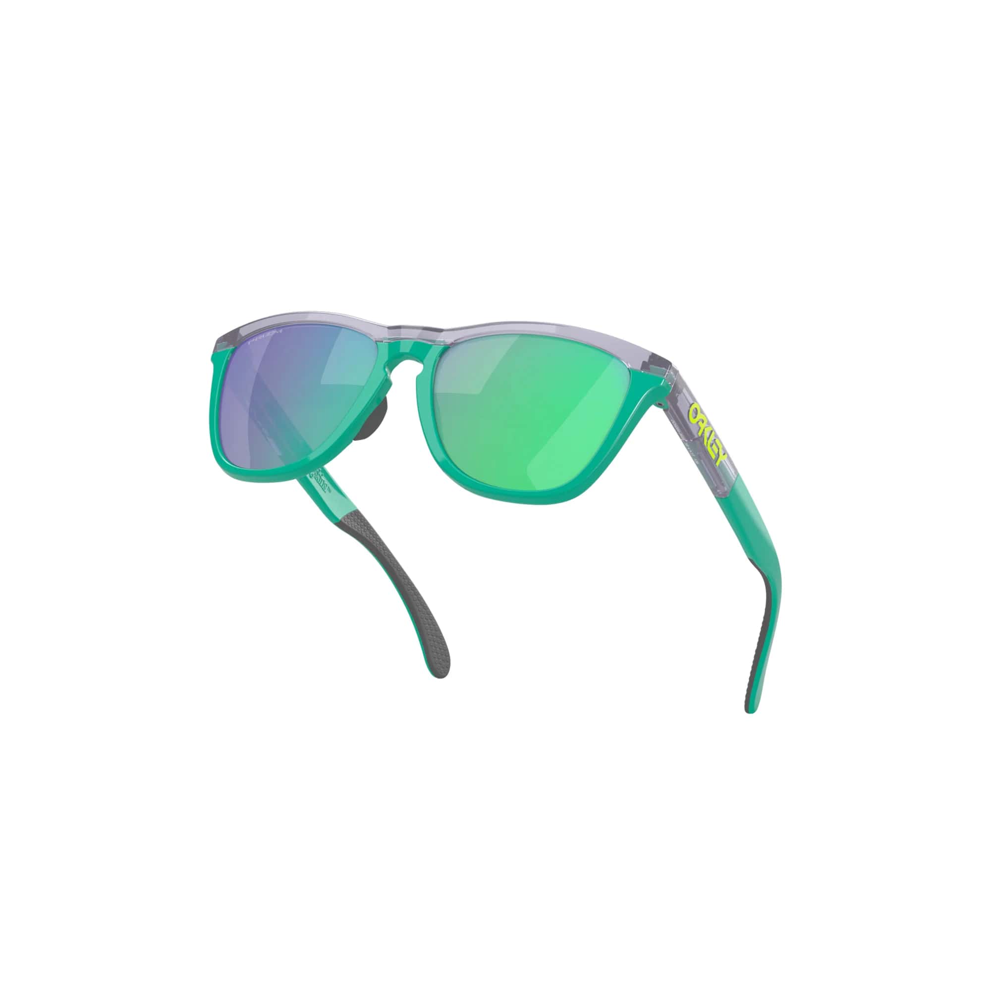 OAKLEY Frogskins Transparent Lilac/PRIZM Jade Sunglasses