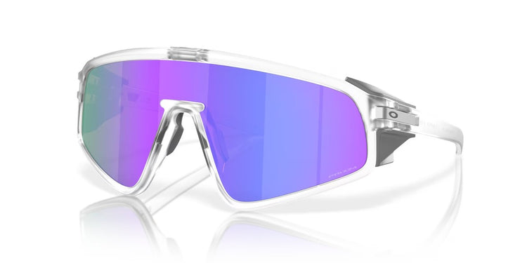 OAKLEY Latch Panel Sunglasses Matte Clear/Prizm Violet Injected