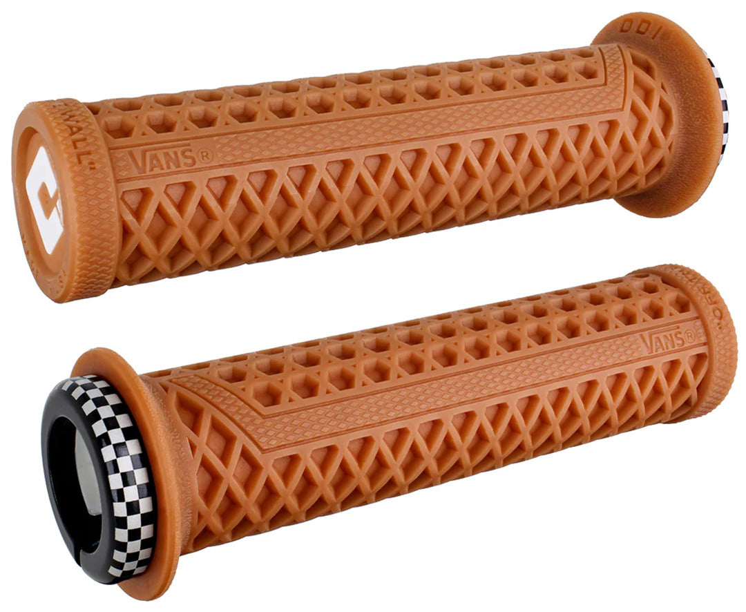 ODI Vans V2.1 Lock-On Bike Grips gum checkered tan brown