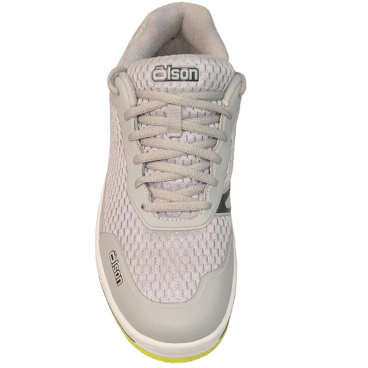 Olson Men's Voltaje 1/8" Curling Shoes grey lime