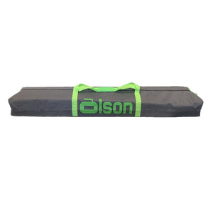 Olson Midway Curling Broom Bag charcoal/lime