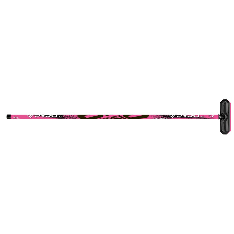 Olson Pyro Flat Shaft Fibrelite Curling Broom pink/black