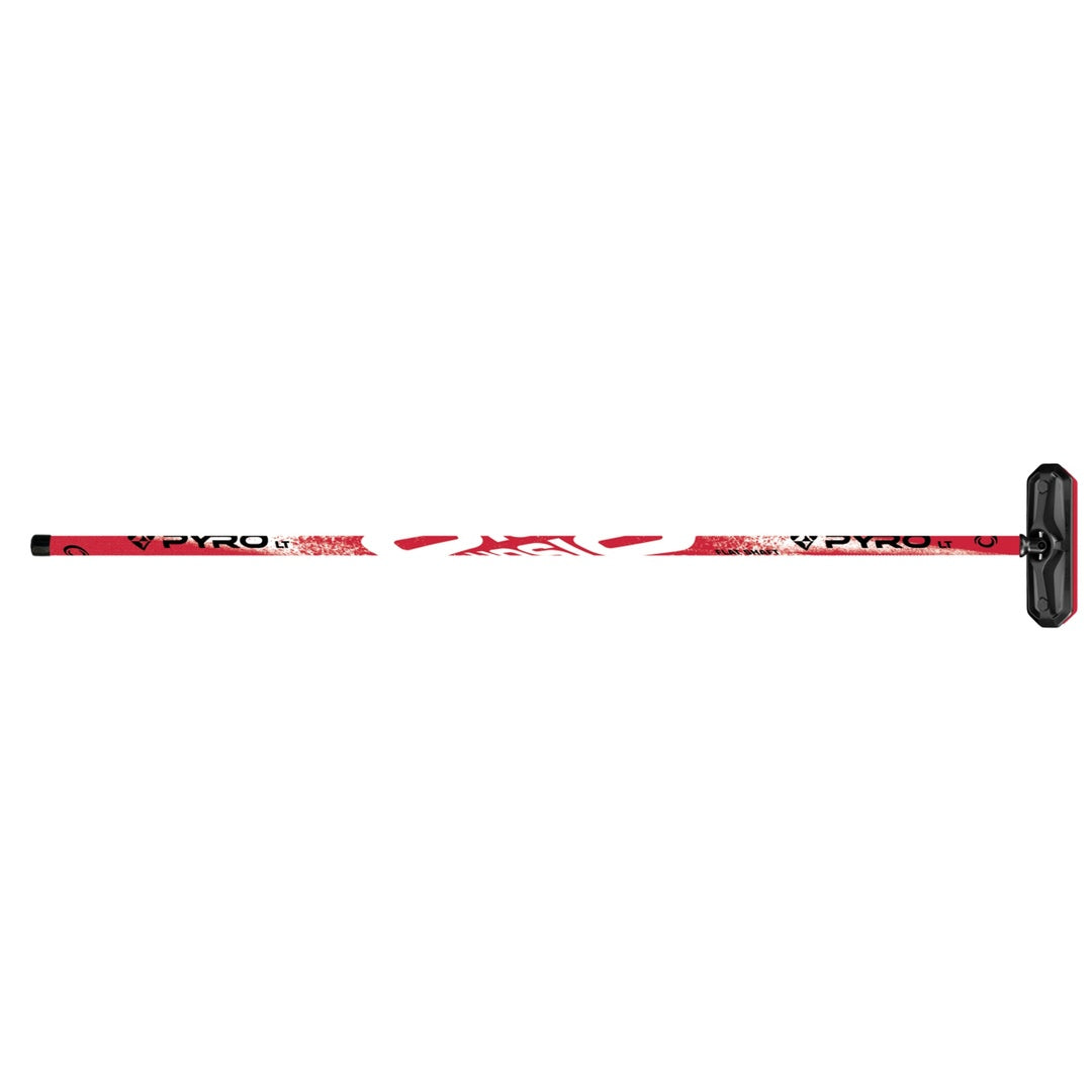 Olson Pyro Flat Shaft Fibrelite Curling Broom red/black