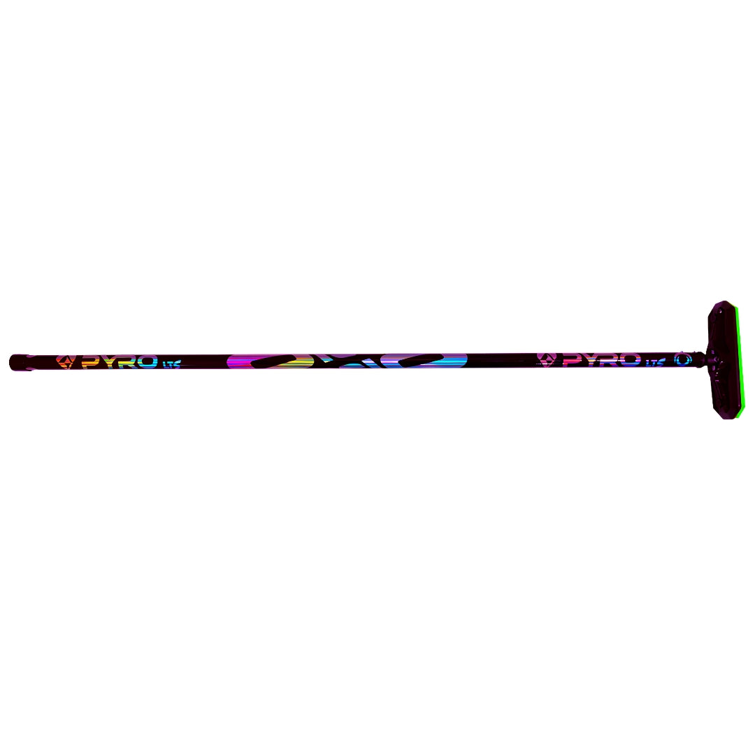 Olson Pyro Flat Shaft Fibrelite- Specialty Curling Broom black/multi