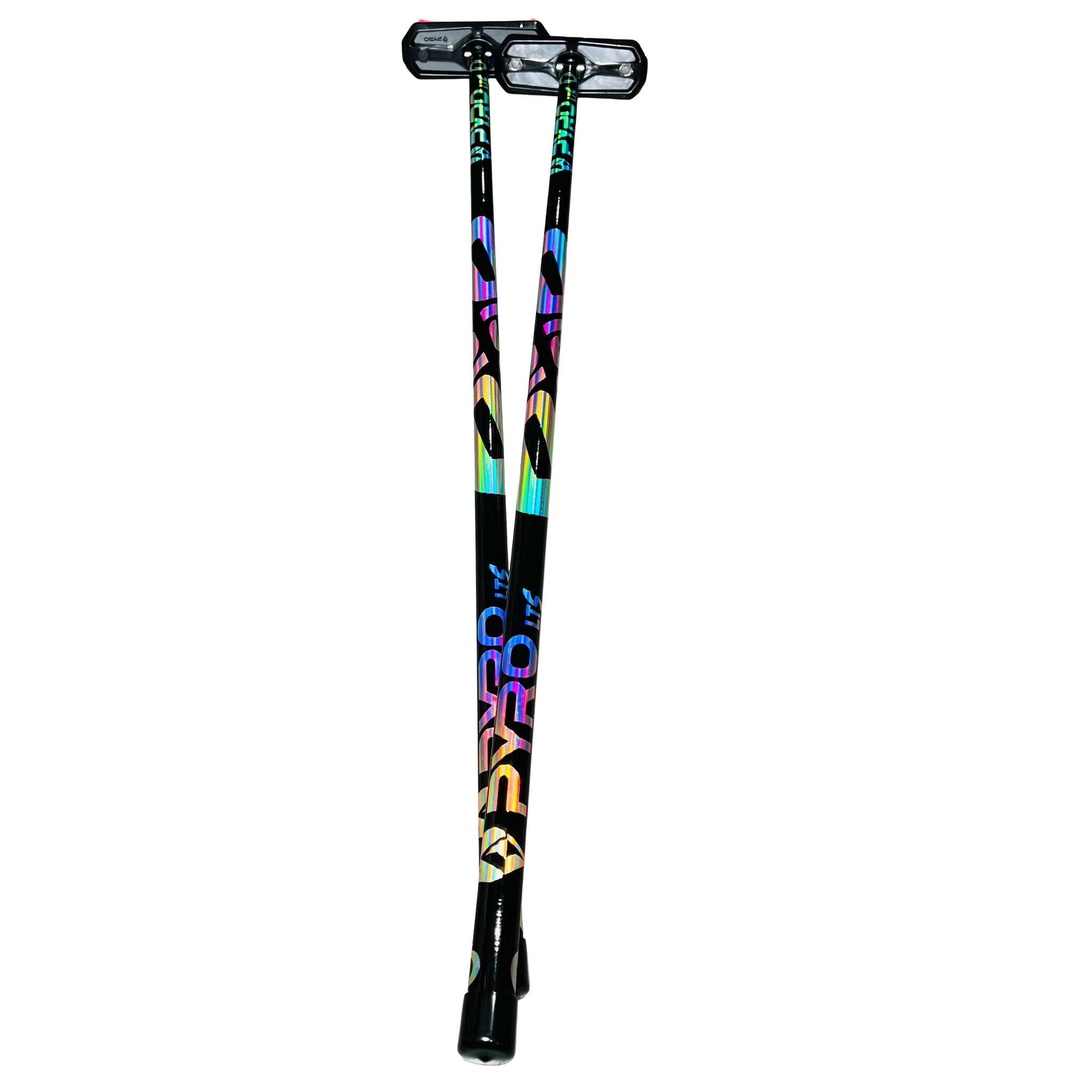Olson Pyro Flat Shaft Fibrelite- Specialty Curling Broom black/multi