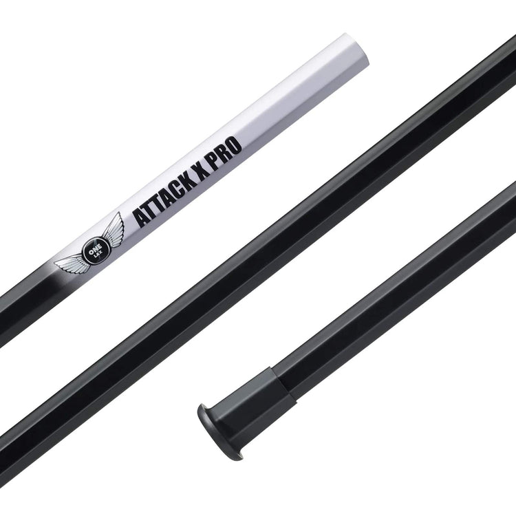 One Lax 30" Attack X Pro Box Lacrosse Shaft Black/White