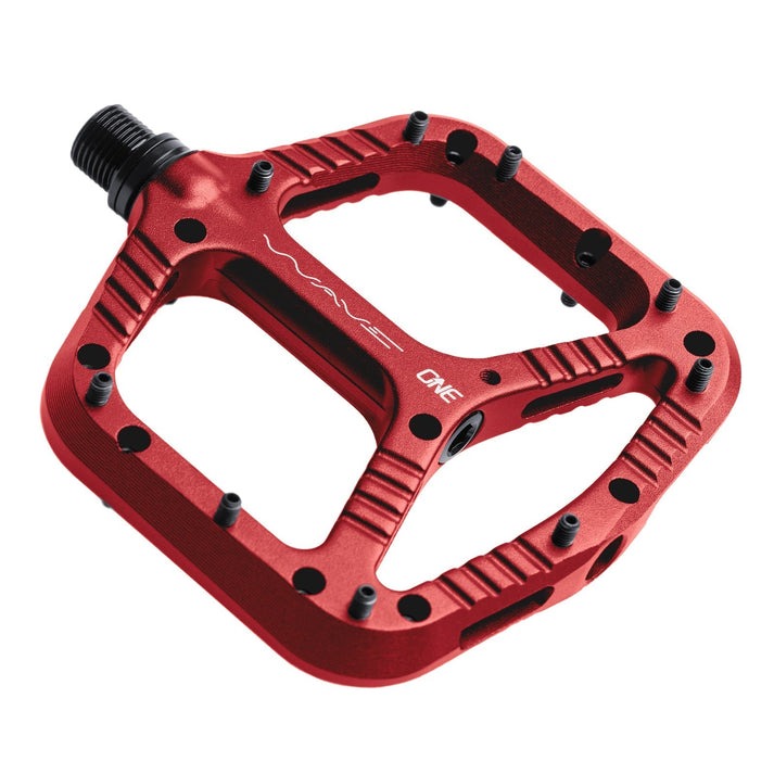 OneUp Wave Flat Bike Pedal Red