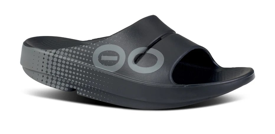 OOFOS OOahh Unisex Sport Slide Black Matrix 2