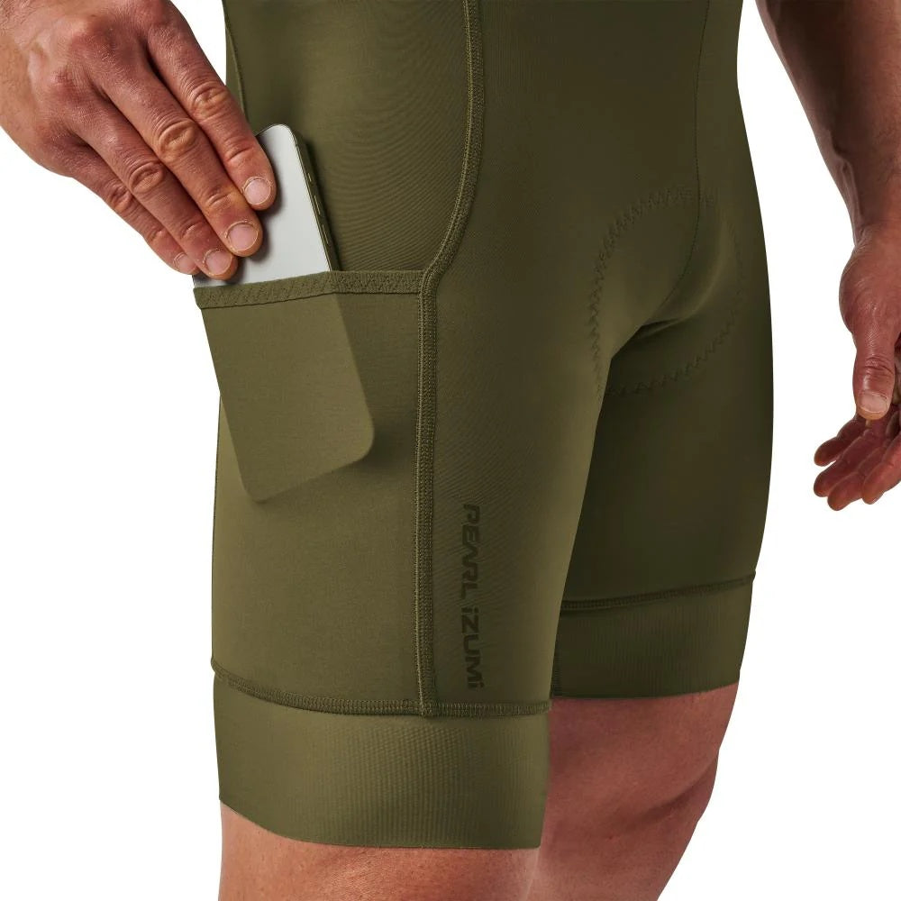 Pearl Izumi Men's Expedition Bib Bike Short olive green/black