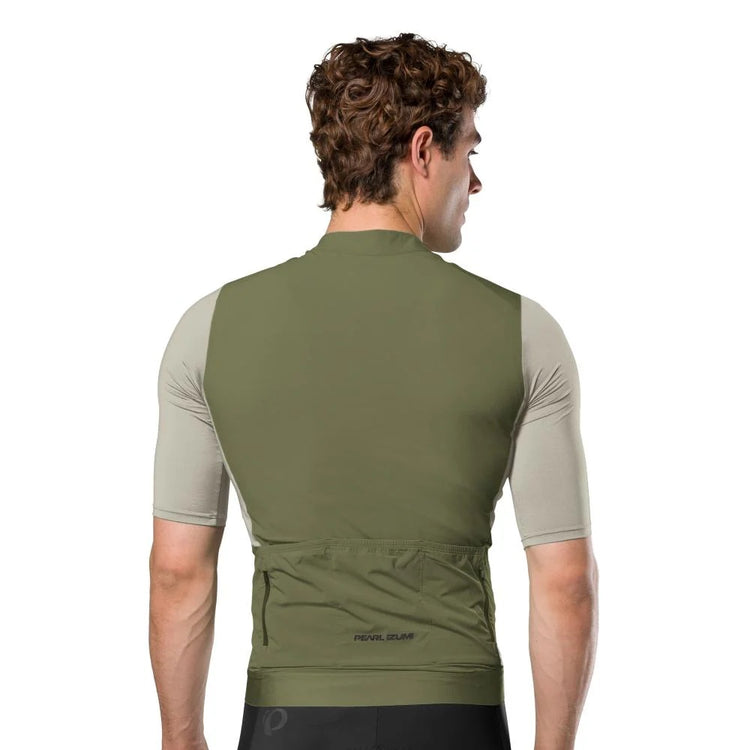 Pearl Izumi Men's Expedition Short Sleeve Bike Jersey Deep Lichen Green/lint