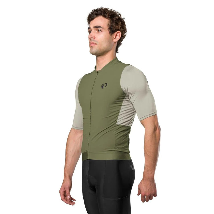 Pearl Izumi Men's Expedition Short Sleeve Bike Jersey Deep Lichen Green/lint