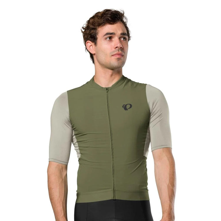 Pearl Izumi Men's Expedition Short Sleeve Bike Jersey Deep Lichen Green/lint