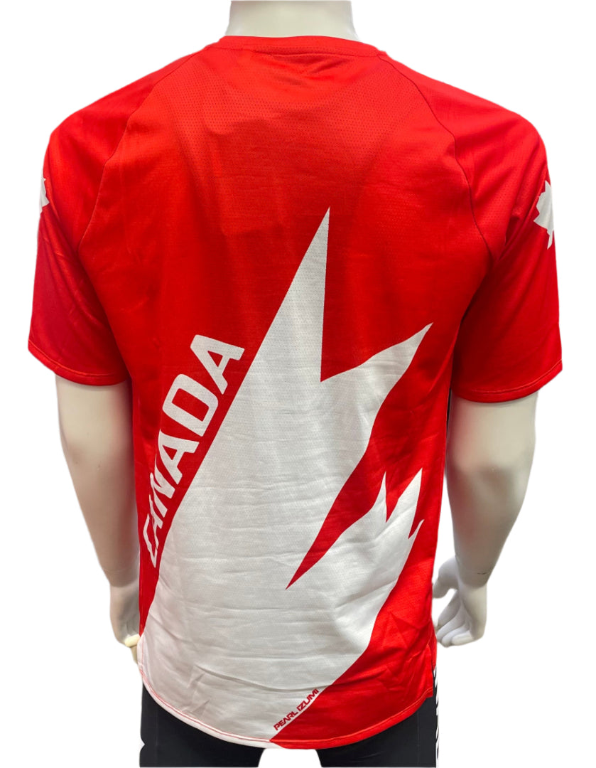 Pearl Izumi Men's Proudly Canadian 2025 Summit Short Sleeve Bike Jersey Red/White
