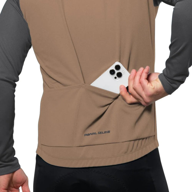 Pearl Izumi Men's Quest Long Sleeve Bike Jersey brow/grey