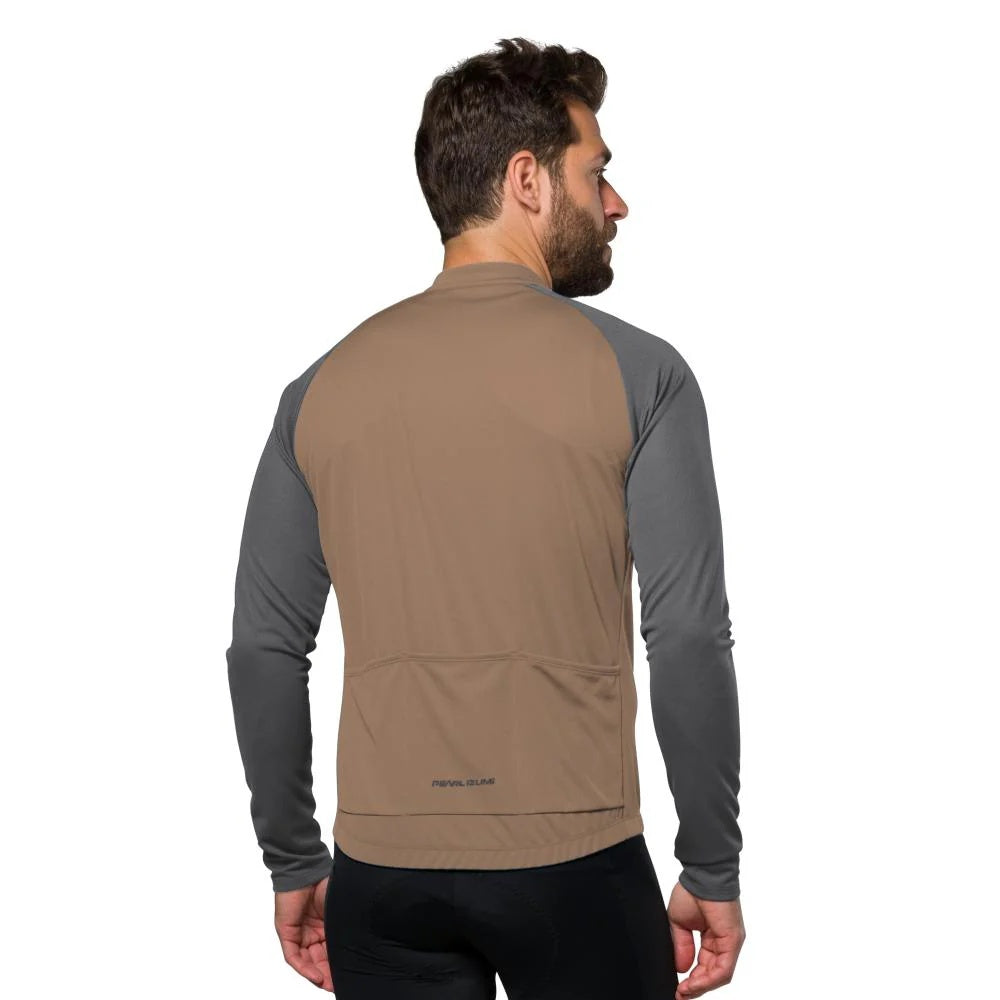 Pearl Izumi Men's Quest Long Sleeve Bike Jersey brow/grey